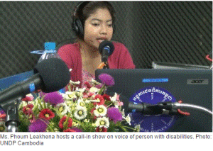 Cambodia radio for persons with disability